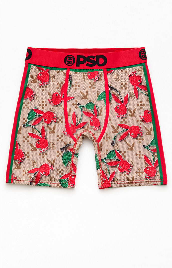 PSD Underwear Cherry Ice Playboy Boxer Briefs