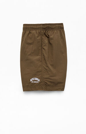 Brown Collegiate 6" Swim Trunks image number 3