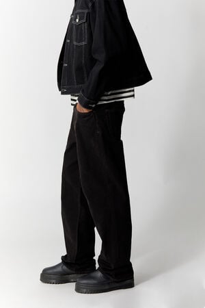 Dylan Baggy Jeans Cargo Contrast Stitch Black image number 3