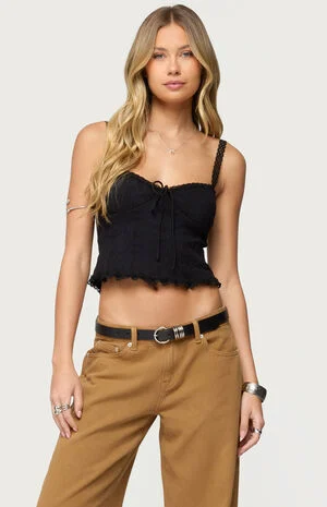 Lacey Knit Tank Top image number 1