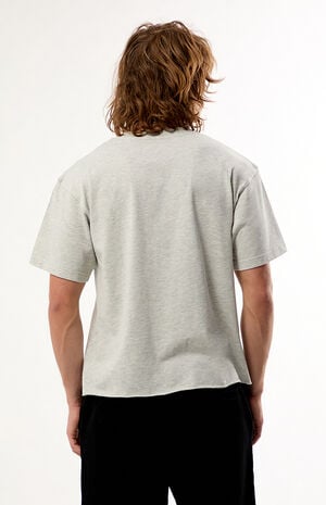 Heather Grey Premium Cropped T-Shirt image number 4