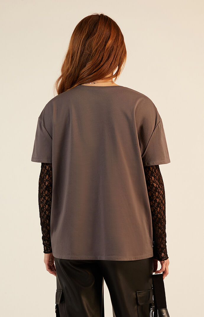 その他 SALSATION Wide Neck T-shirt Light Brown Buy Natural Stone Regular Fit Short Sleeve T-Shirt (3-16yrs
