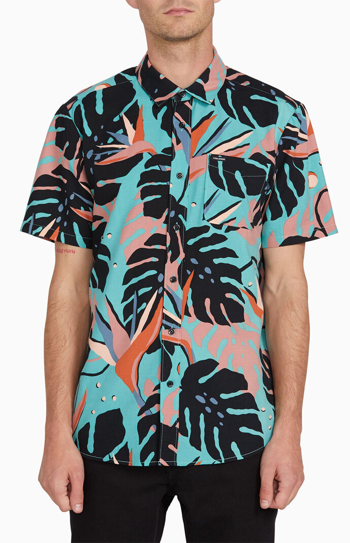 Mentawais Short Sleeve Button Up Shirt