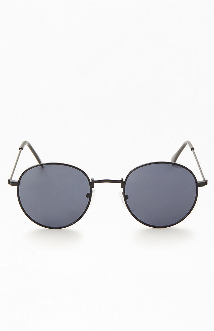 Black Lennon Round Sunglasses