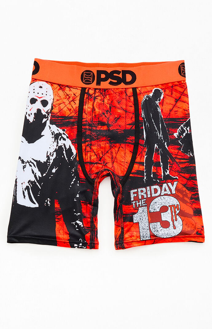 PSD Underwear Friday the 13th Jason Lives Boxer Briefs in Red - Size XL