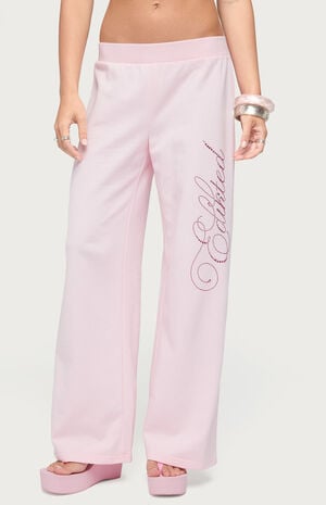 Studio Rhinestone Logo Sweatpants image number 1