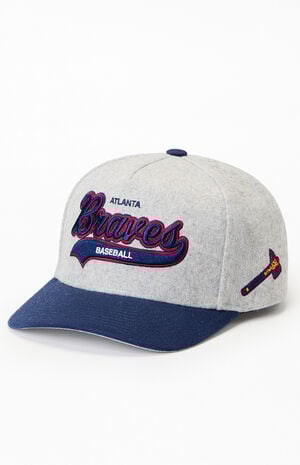 MLB Atlanta Braves Tail Sweep Pro Snapback Hat image number 4