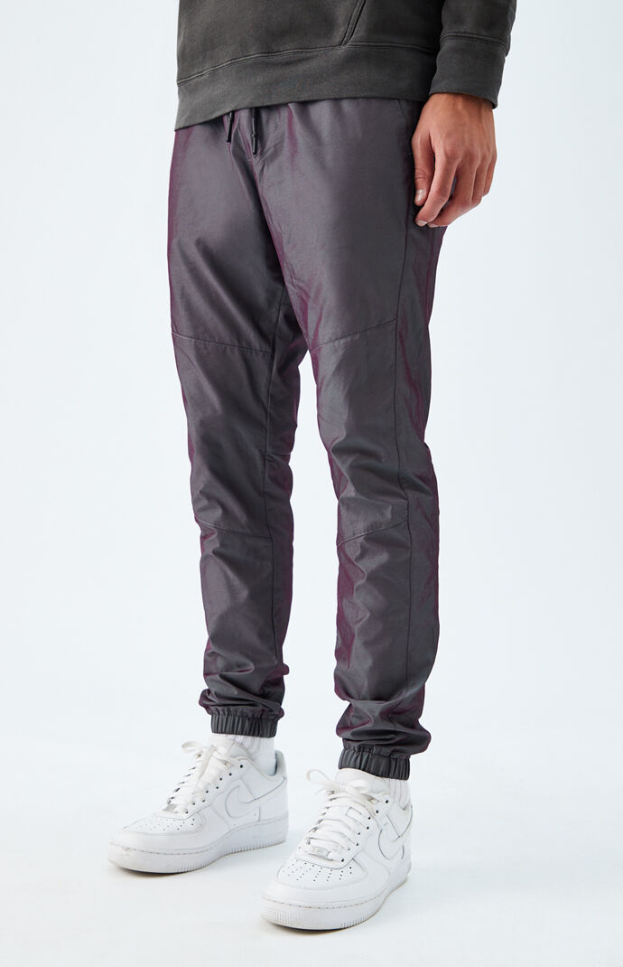 Iridescent Nylon Jogger Pants