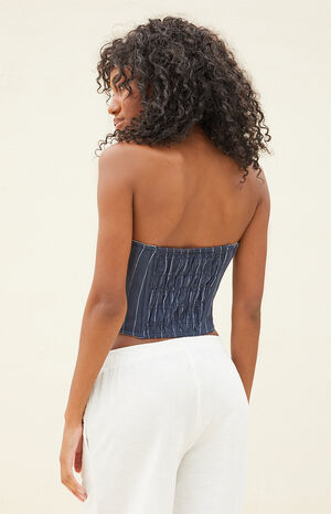 Willa Lace Trim Strapless Top image number 3