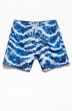 Wave Tie Dyed 16" Swim Trunks Wave Tie Dyed 16" Swim Trunks image number null