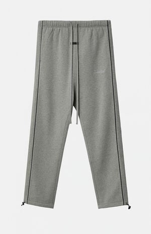 Concrete Heather & Black Relaxed Fleece Sweatpants image number 1