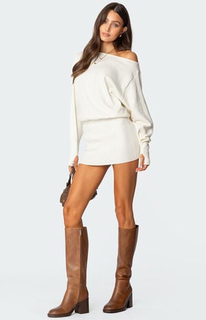 Eve Off Shoulder Knit Mini Dress image number 2