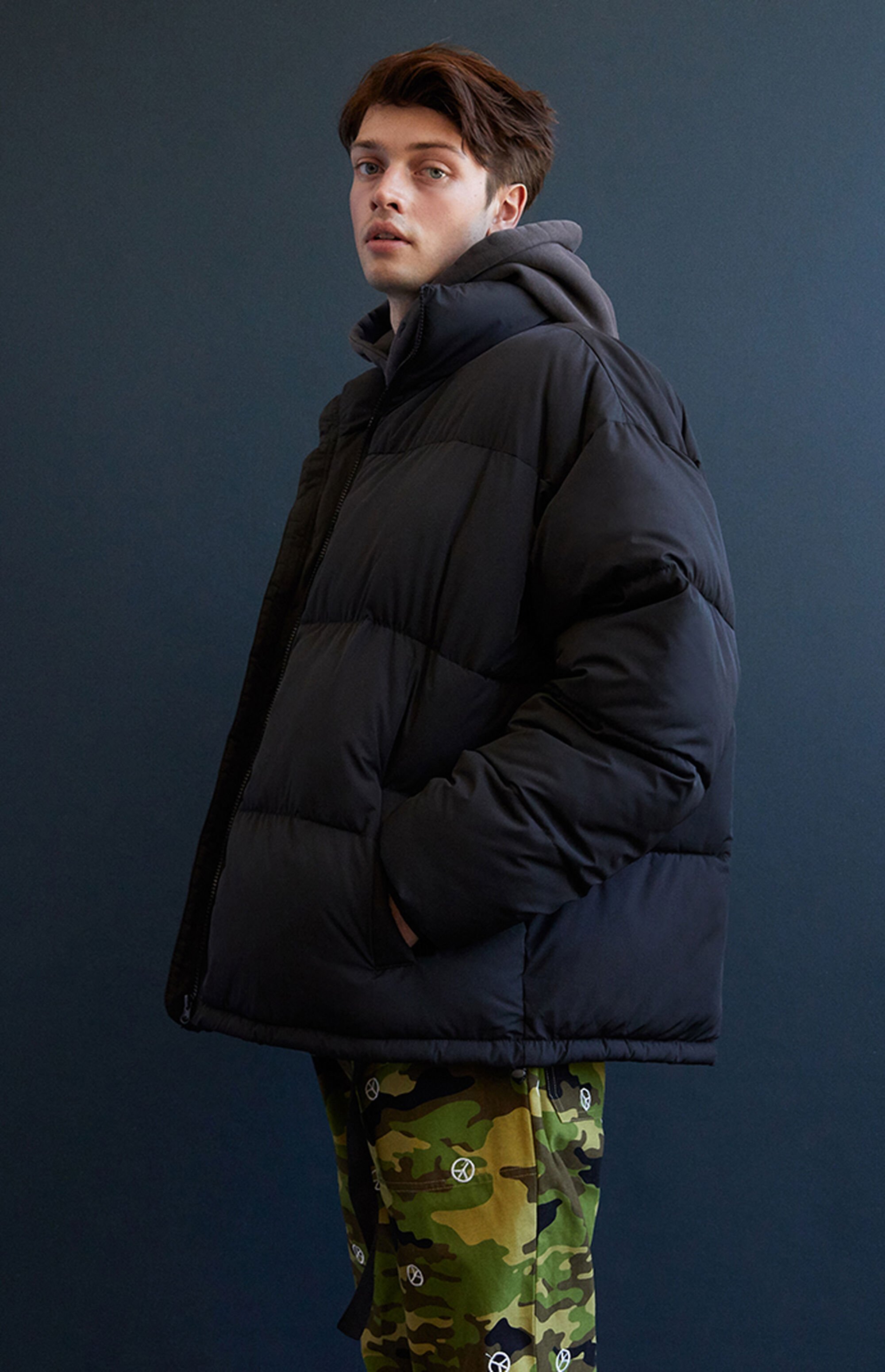 Pacsun Solid Puffer Jacket PacSun