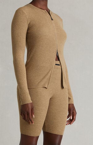 Women&rsquo;s Dune Ribbed Knit Biker Shorts image number 5