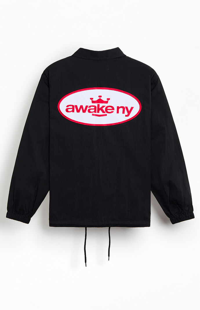 Awake NY King Logo Twill Coach Jacket