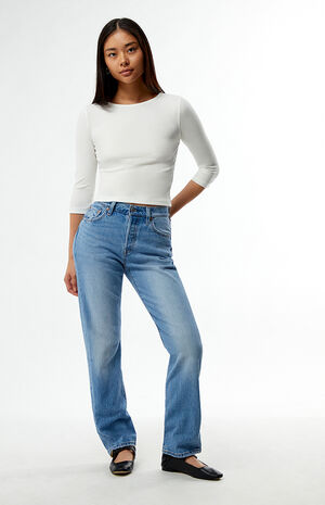 Medium Indigo 501 Curve Jeans image number 1