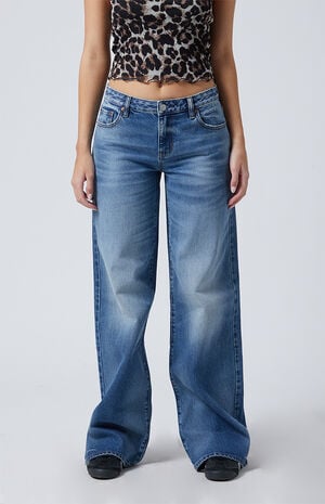 Casey Low Rise Baggy Jeans Medium Indigo