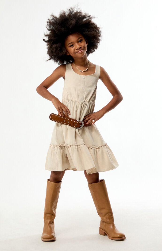Pacsun Kids Sleeveless Button Front Dress