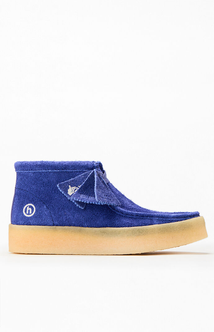 Clarks x Hidden NY Blue Suede Wallabee Cup Boots | PacSun