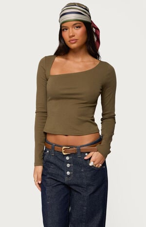Rion Asymmetric Long Sleeve Top image number 1