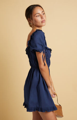 Ruby Ruffle Bow Mini Dress image number 3