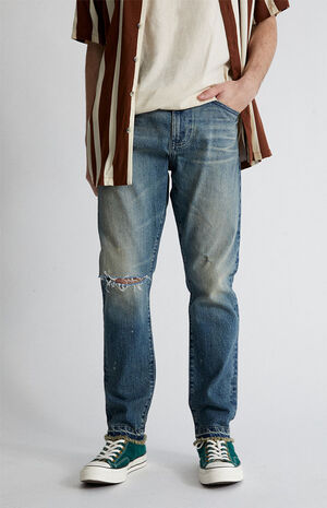 Dark Indigo Tinted Slim Taper Jeans image number 1