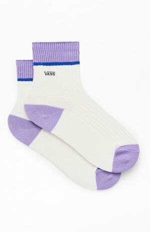 Kids Waffle Knit Half Crew Socks image number 2