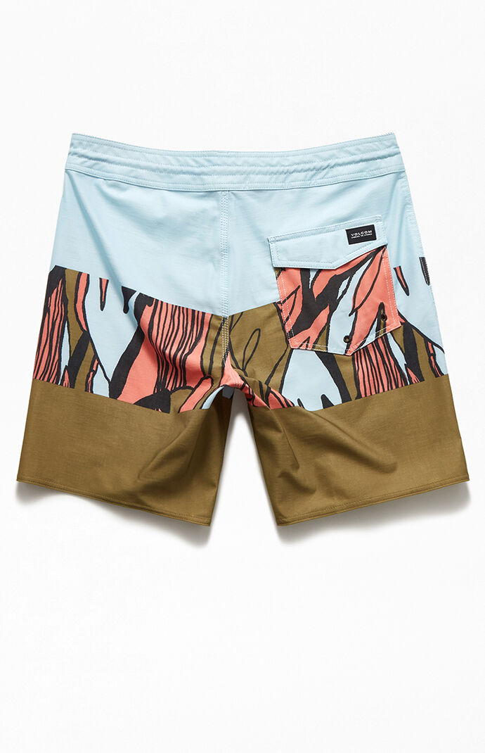 Tropical Blotter Panel 18" Boardshorts