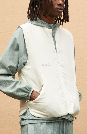 Active Off White Ripstop Running Vest image number 3