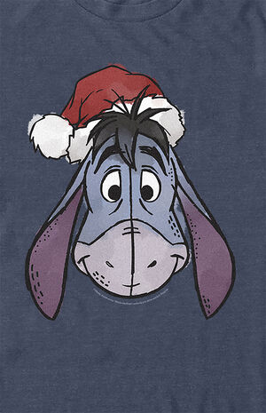 Winnie The Pooh Eeyore Santa T-Shirt image number 2