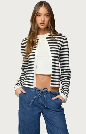 Jenie Split Front Knit Cardigan image number 1