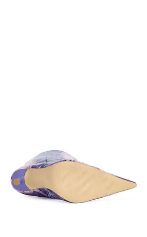 Women's Madeye Purple Snake Stiletto Boots image number 5