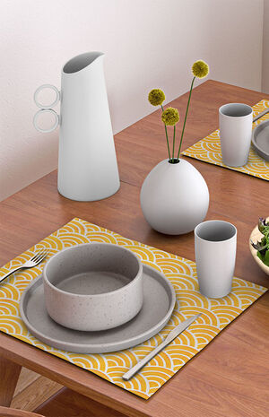 4 Pack Orange Placemats image number 2