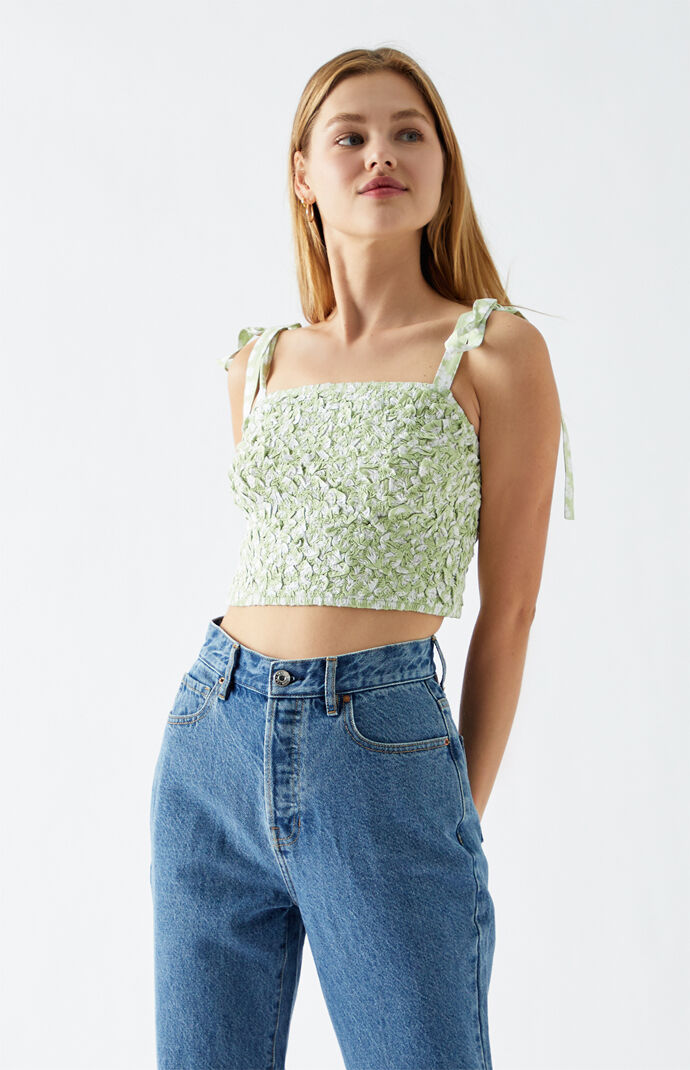 Scrunch Tie Strap Tank Top