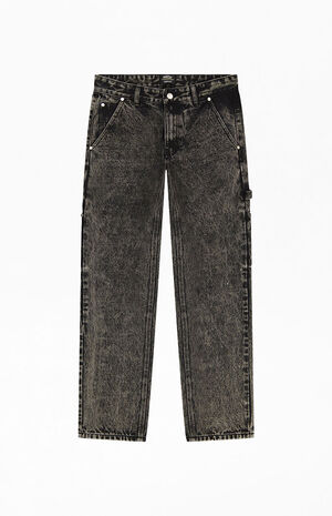 Gray Denim Carpenter Pants image number 1