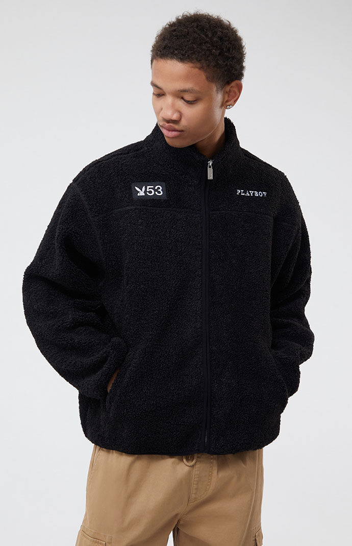 Playboy By PacSun Double Header Sherpa Jacket PacSun