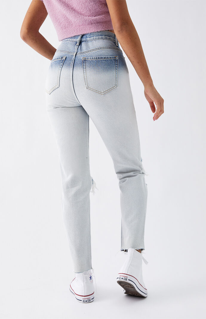 Light Blue Ultra High Waisted Slim Fit Jeans