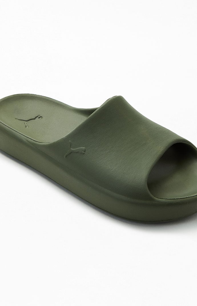 Puma slides womens olive 2025