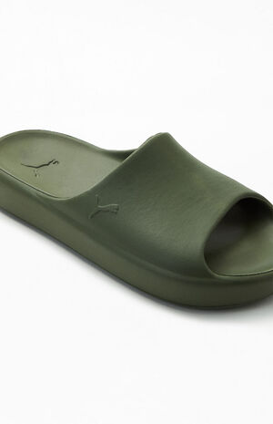 Women's Olive Shibui Cat Slide Sandals image number 6