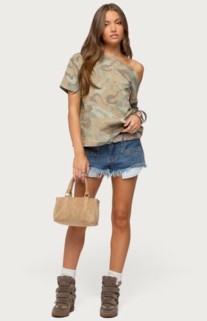 Miltah Camo Off-The-Shoulder Top image number 5