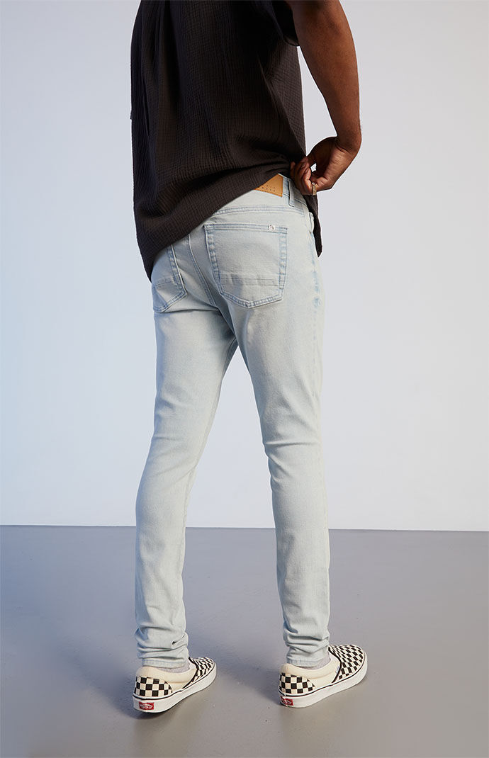 PacSun Light Indigo Stacked Skinny Jeans PacSun