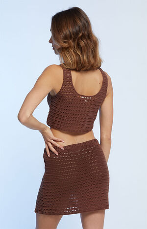 Daisy Chain Crochet Mini Skirt image number 4