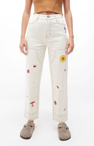 Embroidered Workwear Carpenter Pants image number 2