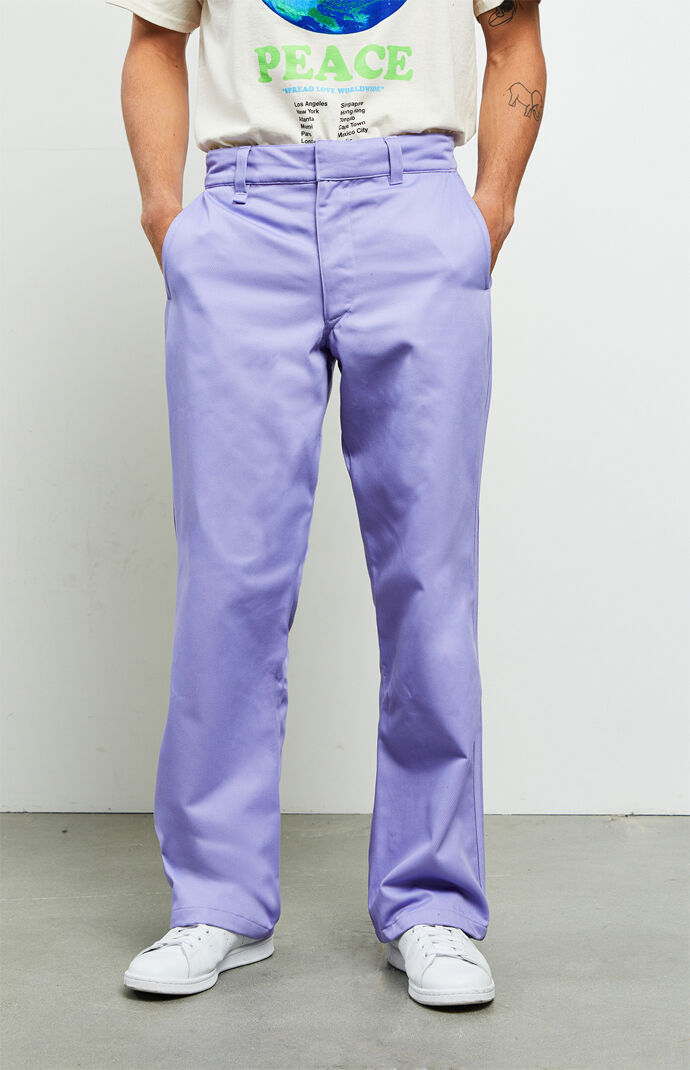 purple chino pants