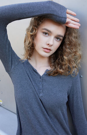 Gray Callan Thermal Long Sleeve Top image number 2