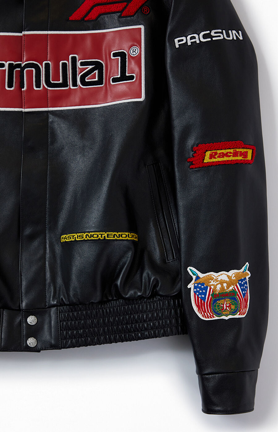 Jeff Hamilton x Formula 1 x PacSun Full Leather Racing Jacket | Pacsun