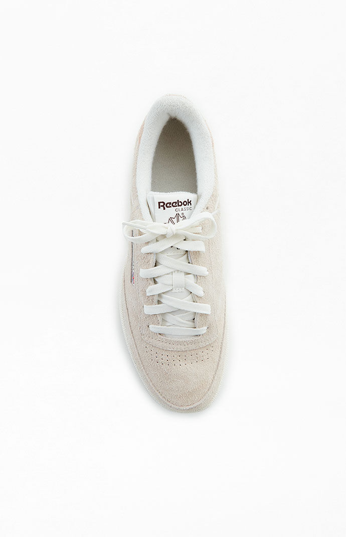 Reebok Club C Vintage Suede Shoes in Cream Size 5