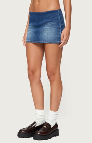 Archie Stretchy Denim Mini Skort image number 2