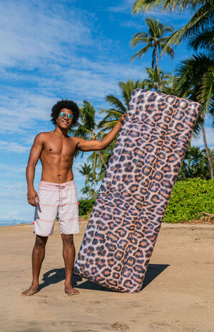 Inflatable Leopard Print Deluxe Pool Raft image number 2