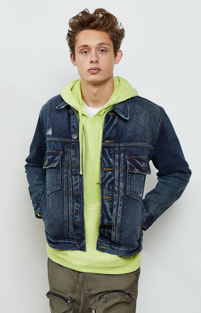 Vintage Fit Denim Trucker Jacket